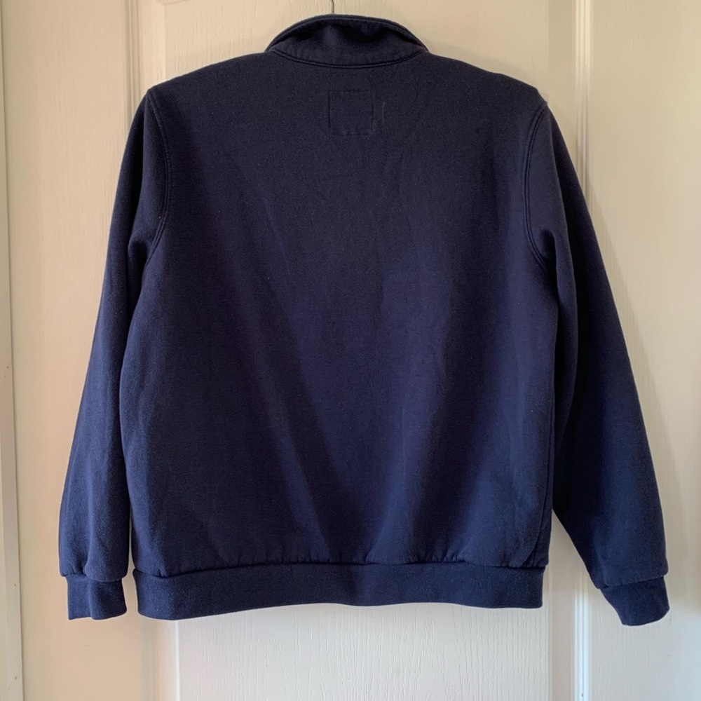 Blair navy blue full zip collared sweatshirt - Picture 2 of 4
